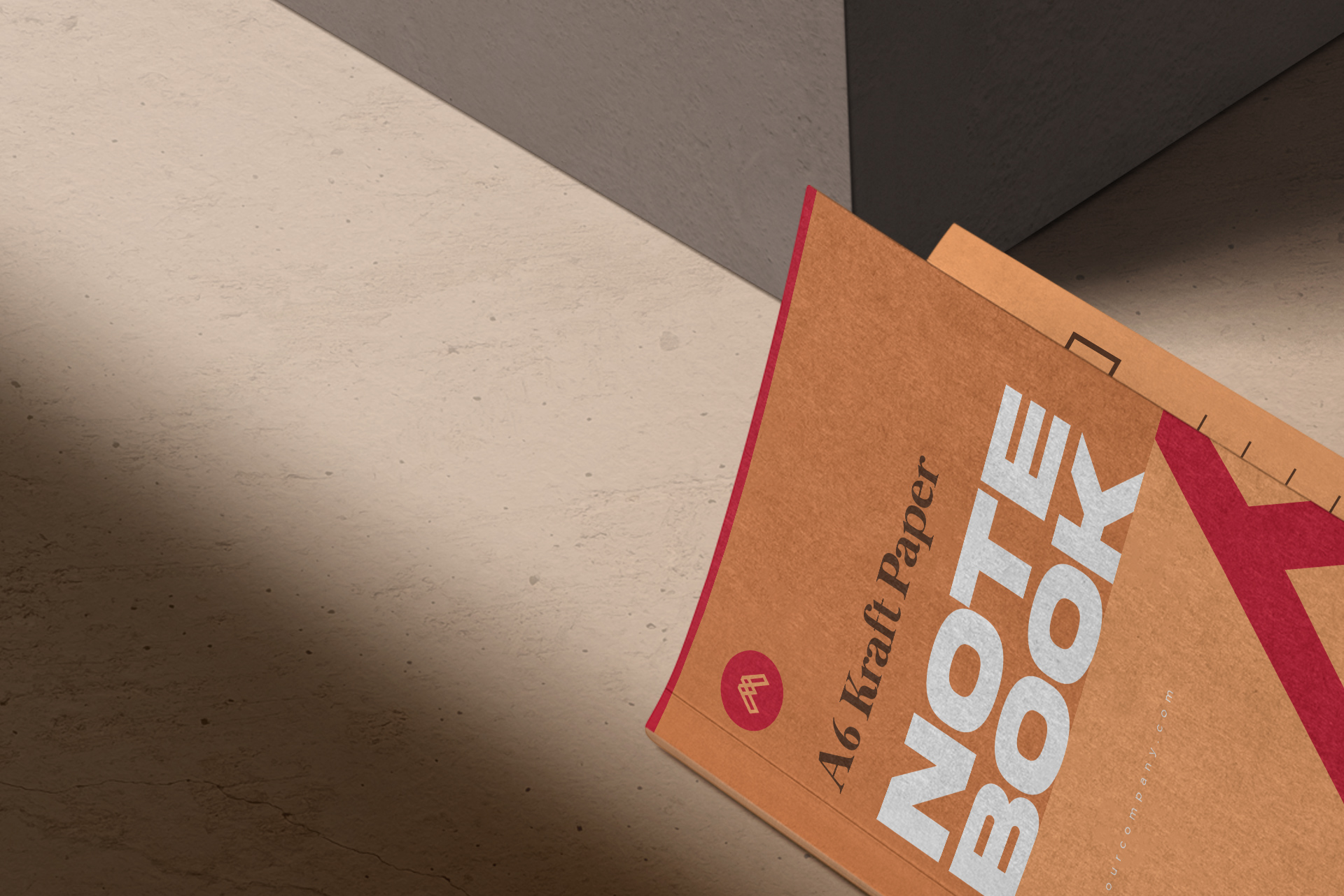 customizable notebook PSD