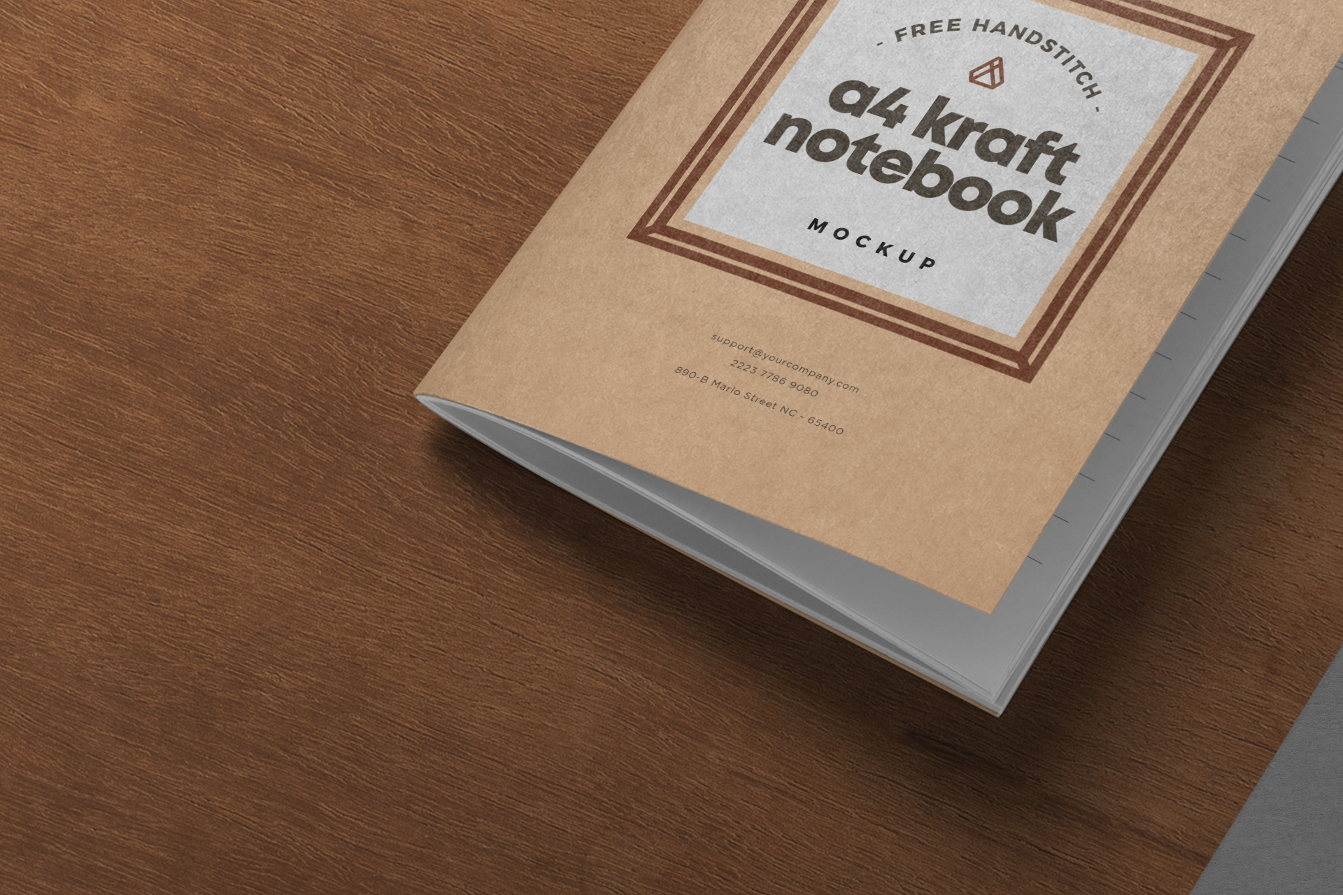 A4 notebook mockup