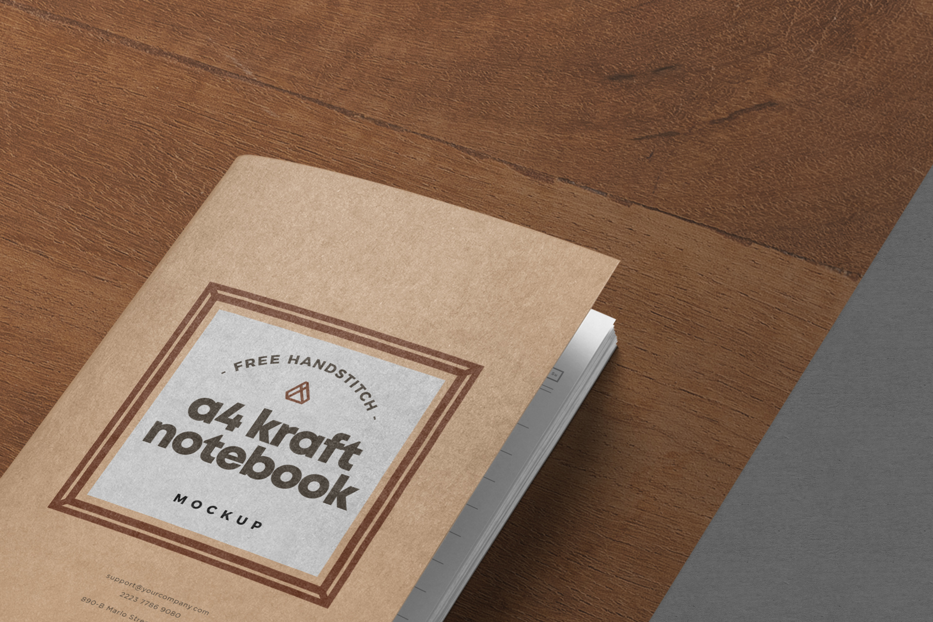 A4 notebook mockup