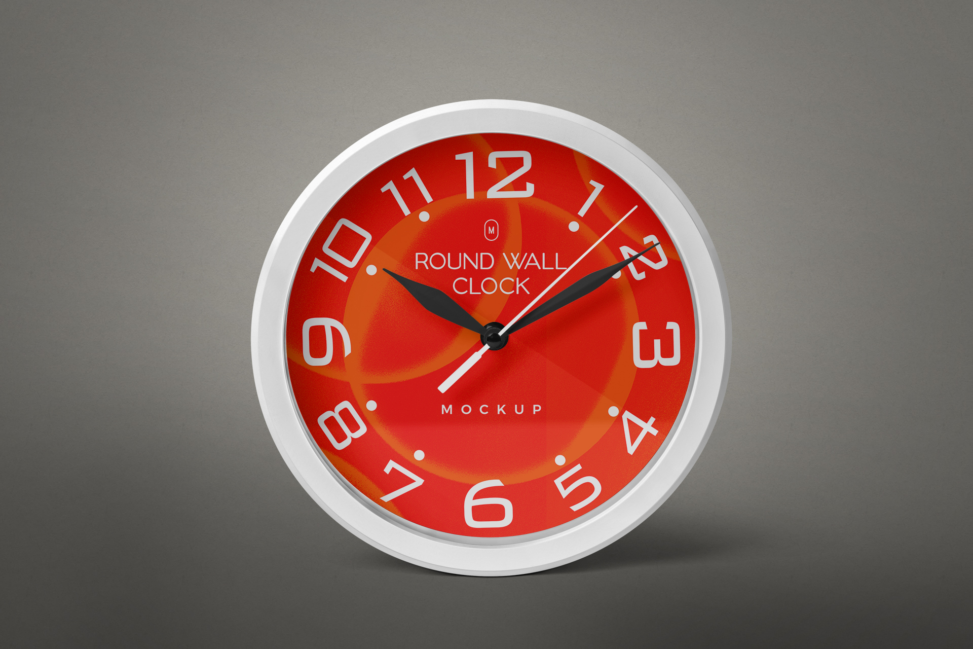 Free Round Wall Clock Mockup – Modern Timepiece