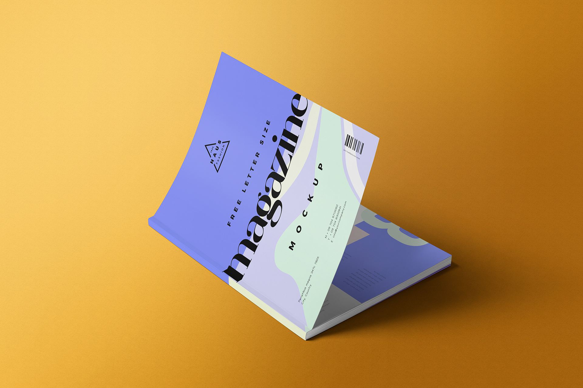 A4 magazine mockup