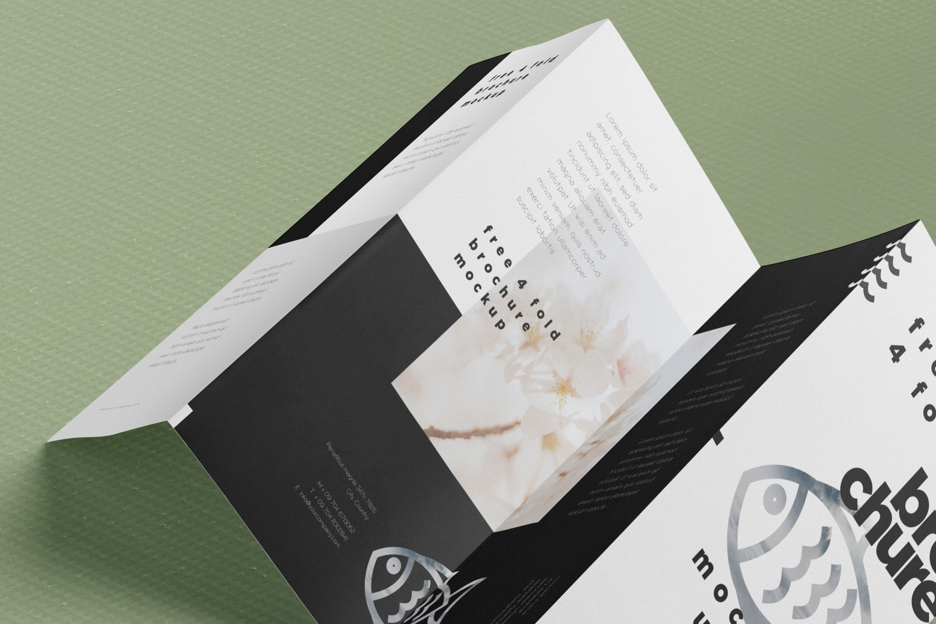 A4 brochure mockup