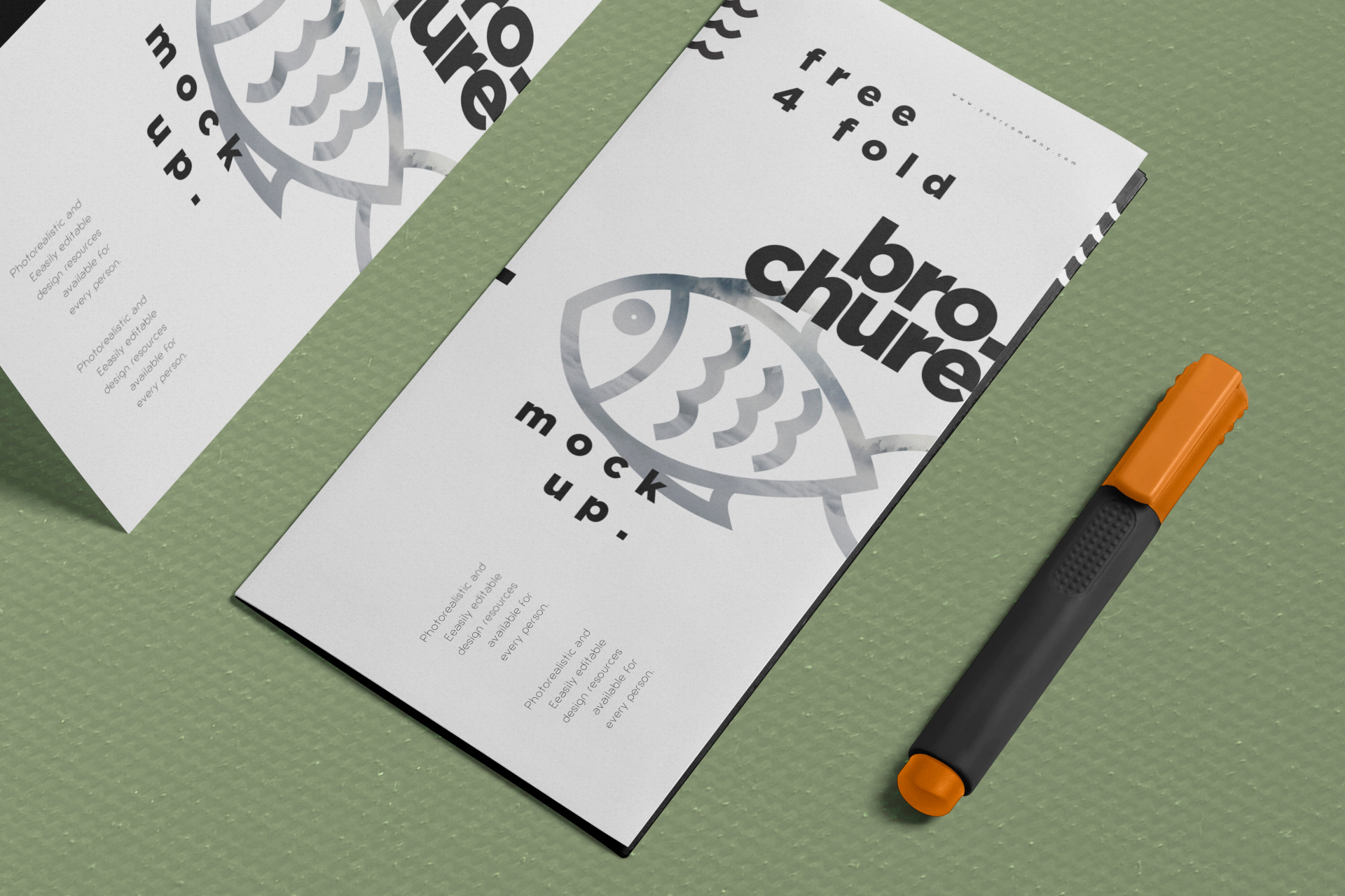 A4 brochure mockup