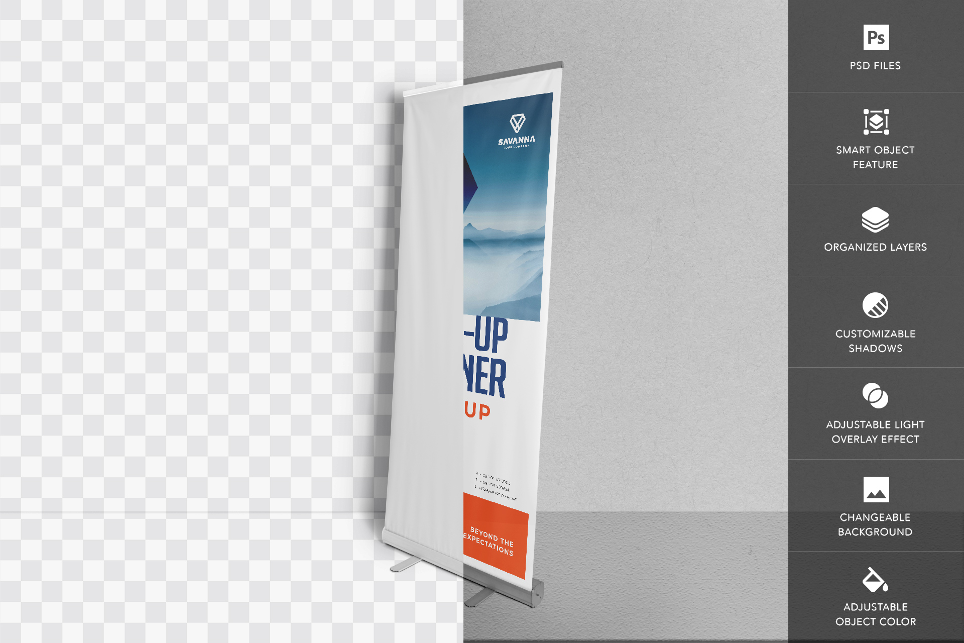advertising banner mockup