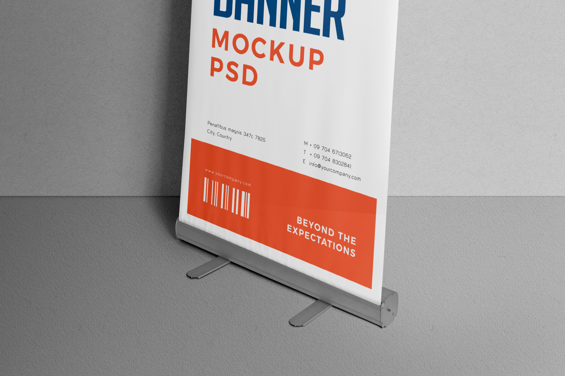 advertising banner mockup