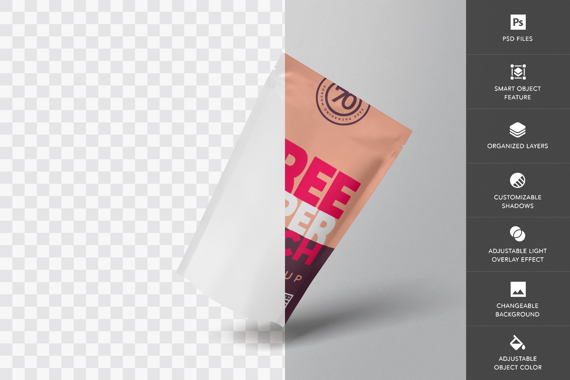 coffee pouch mockup
