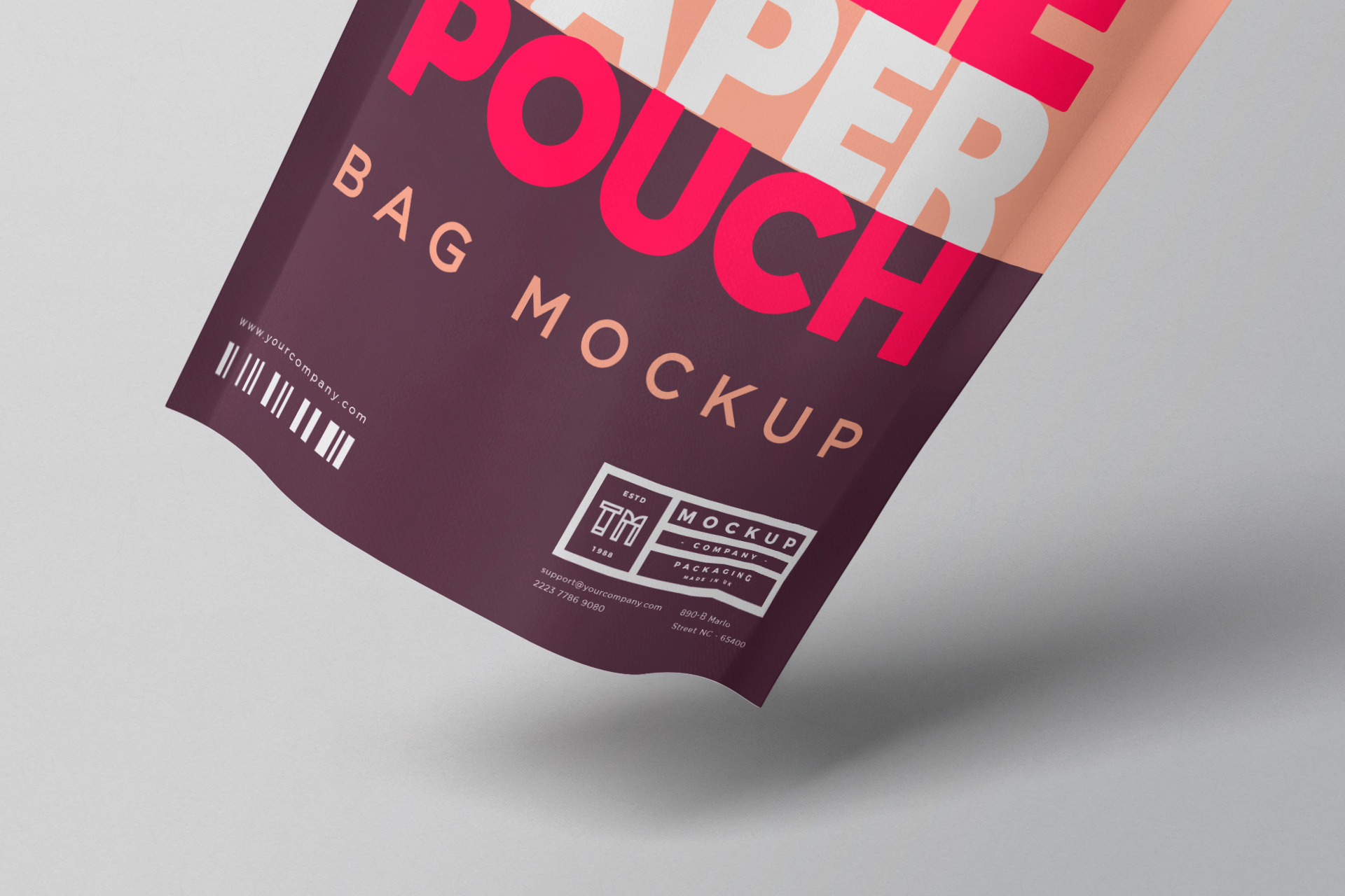 coffee pouch mockup
