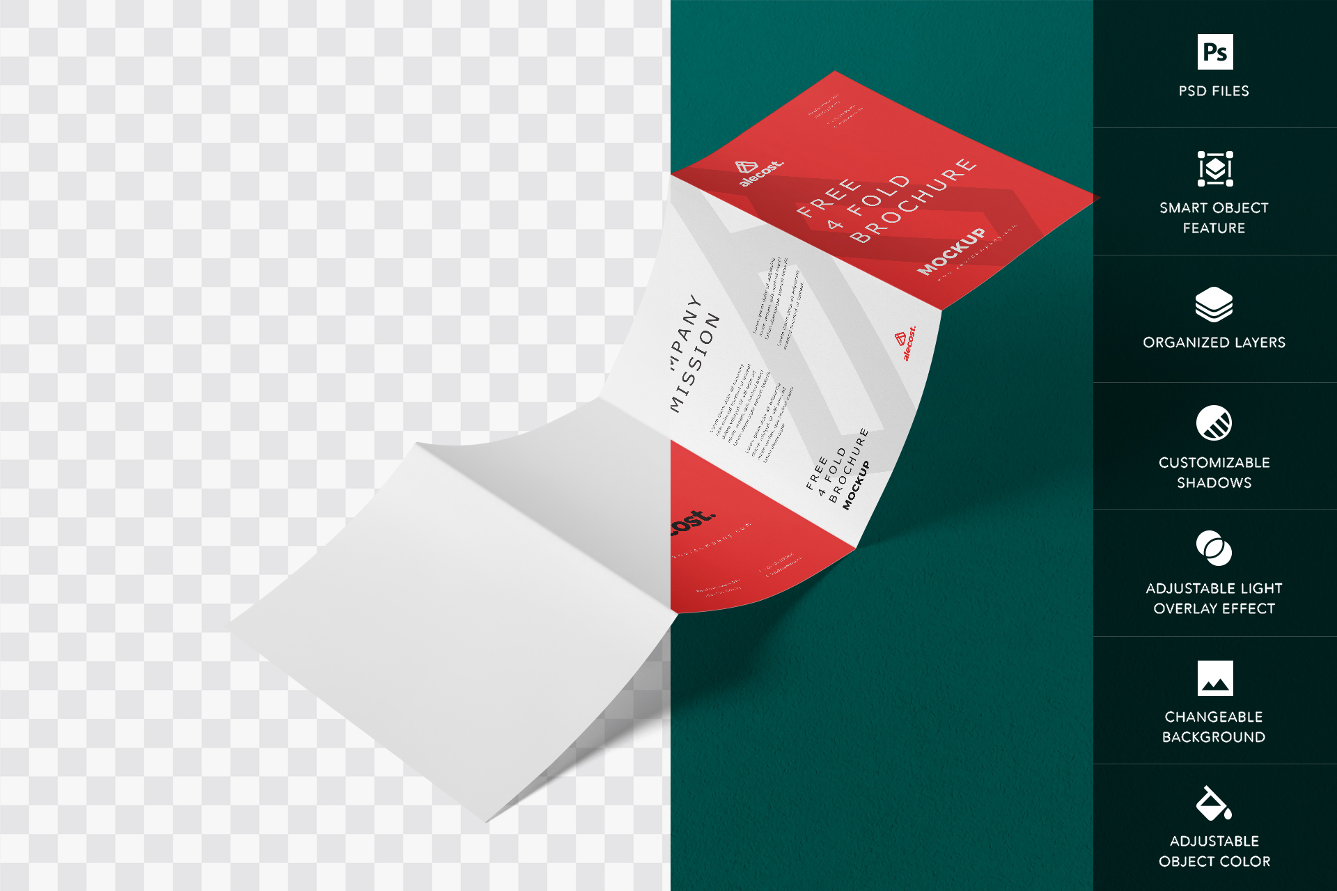 advertising brochure mockup