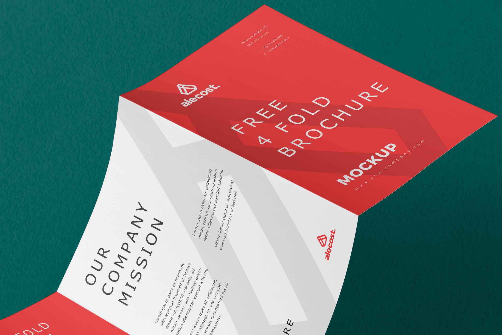 advertising brochure mockup