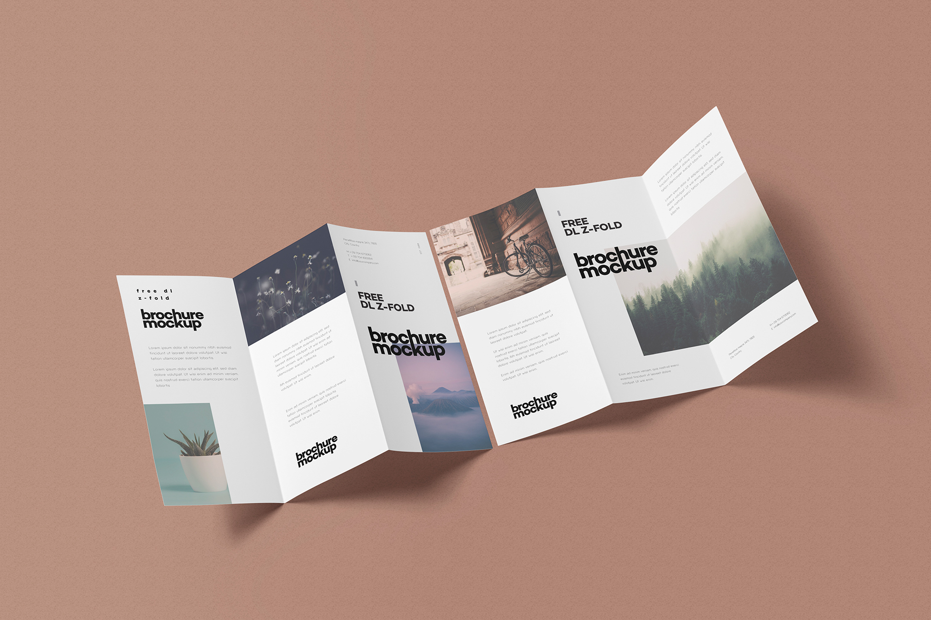 advertising brochure mockup