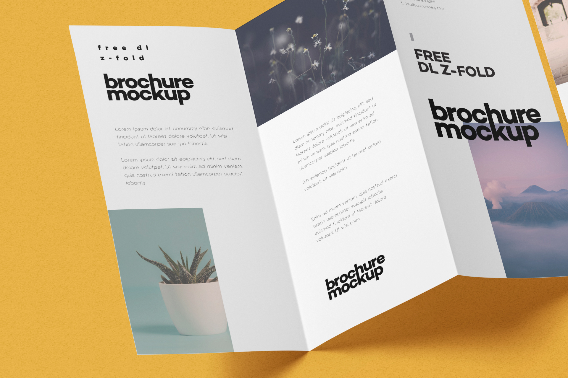 advertising brochure mockup
