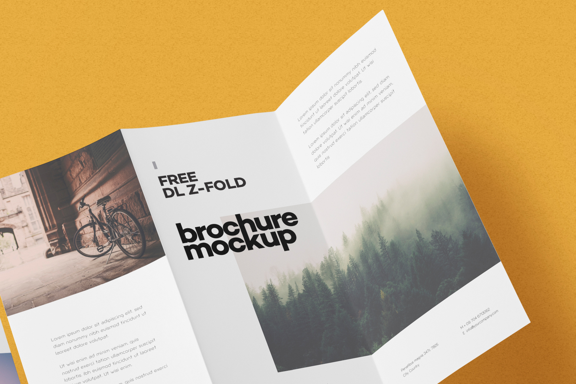 advertising brochure mockup