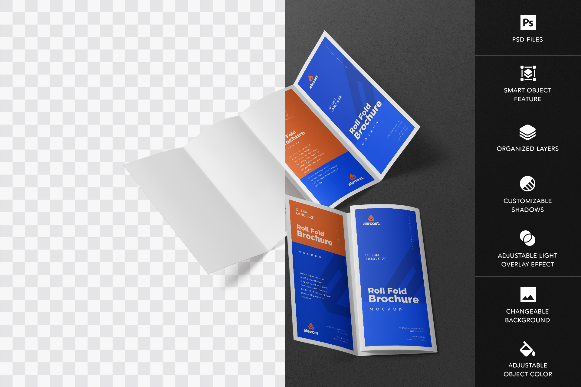 advertising brochure mockup