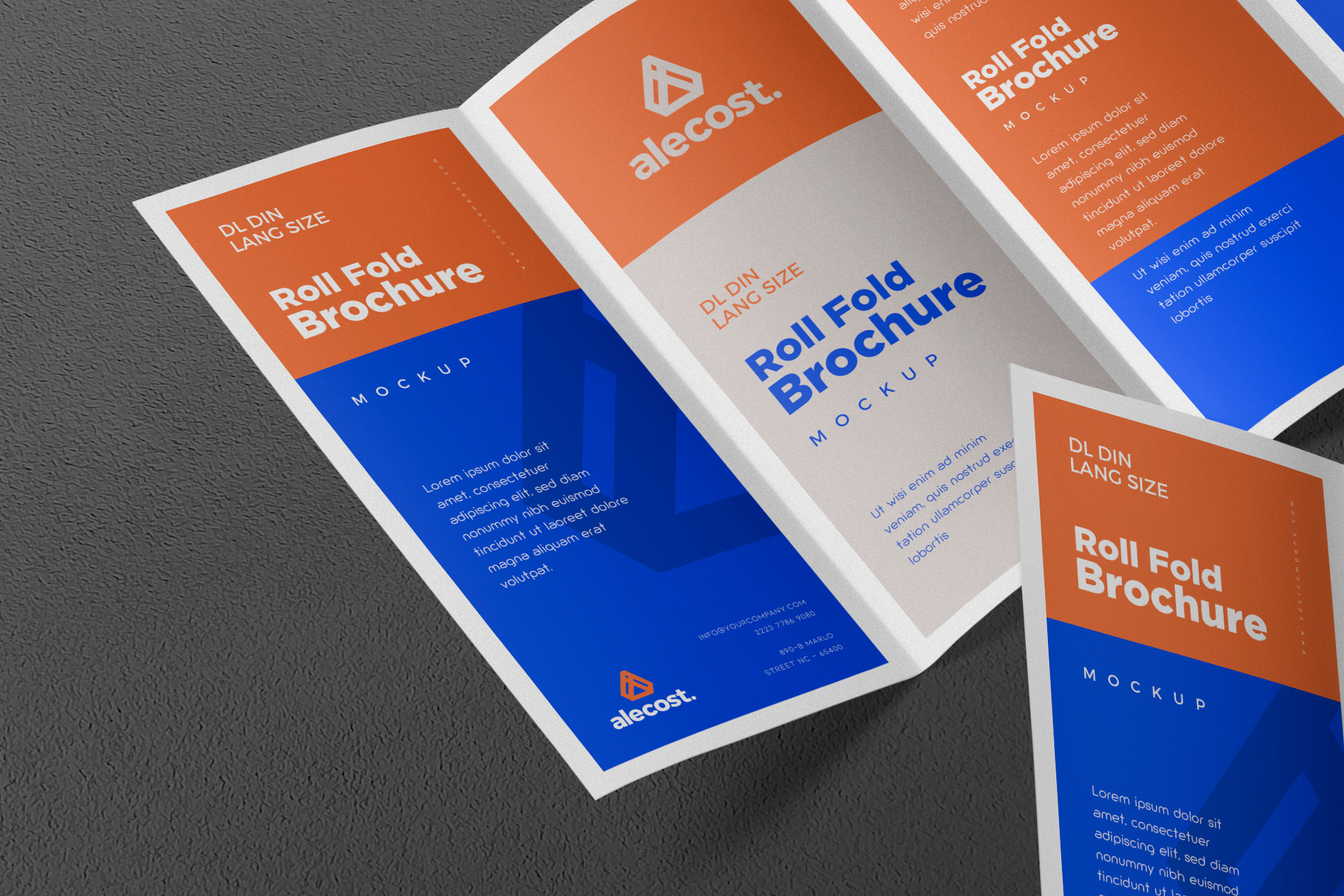 advertising brochure mockup