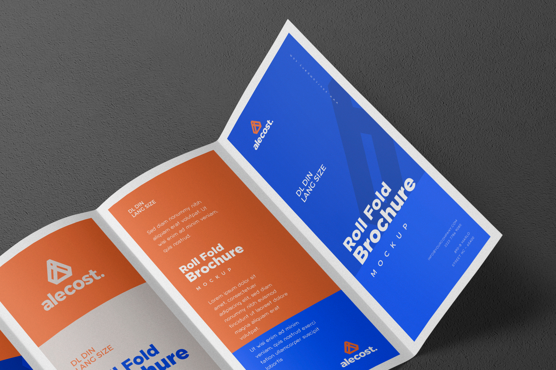 advertising brochure mockup