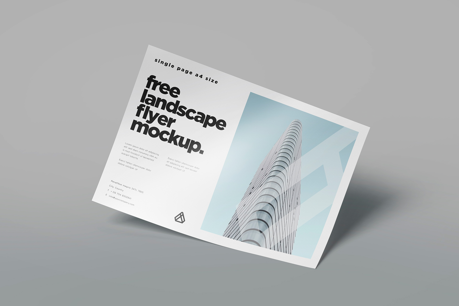 advertising flyer mockup