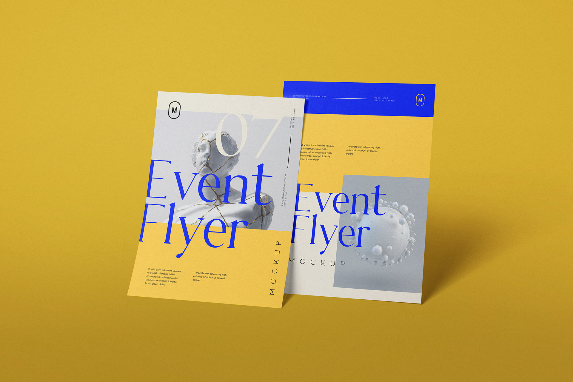 advertising flyer mockup
