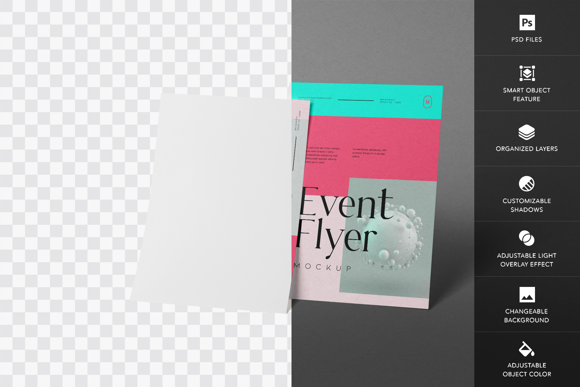 advertising flyer mockup