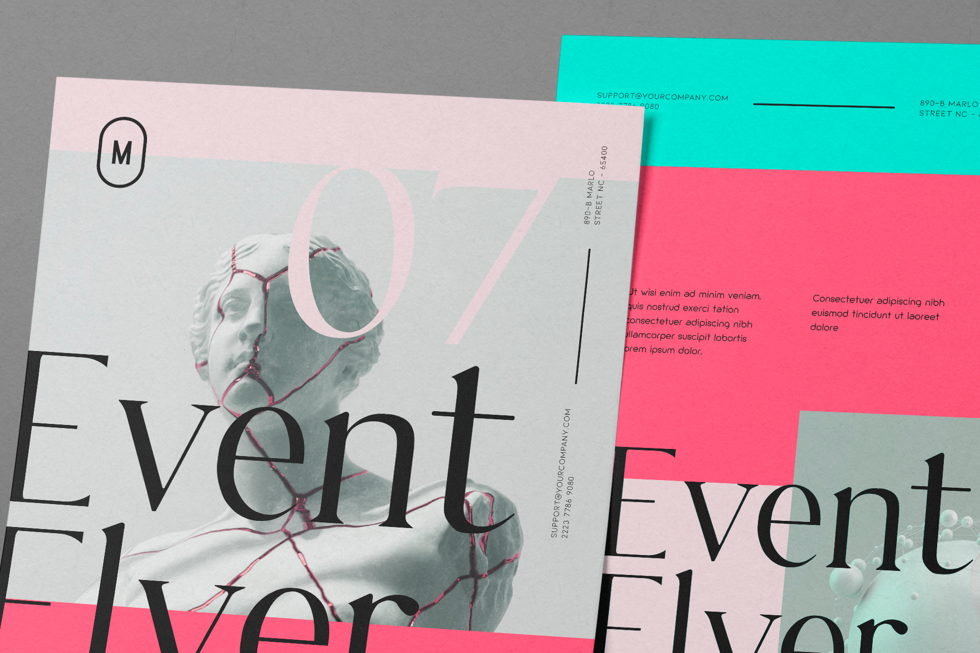 advertising flyer mockup