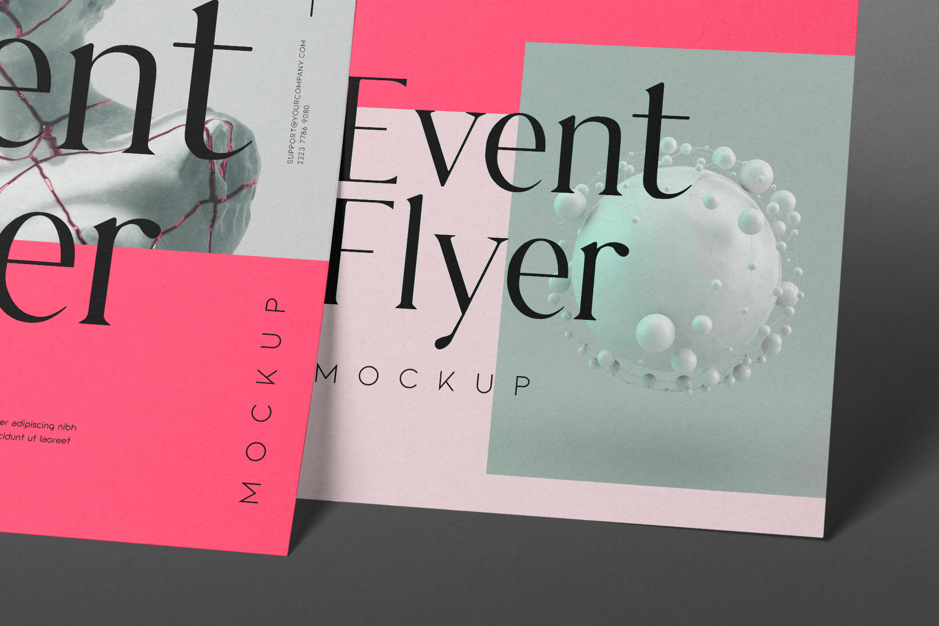 advertising flyer mockup