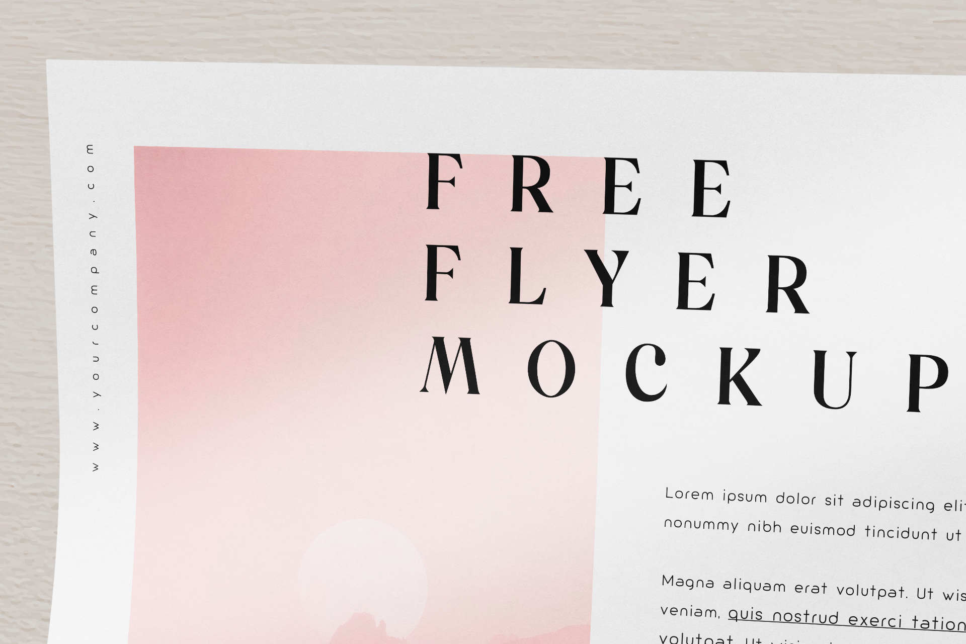 advertising flyer mockup