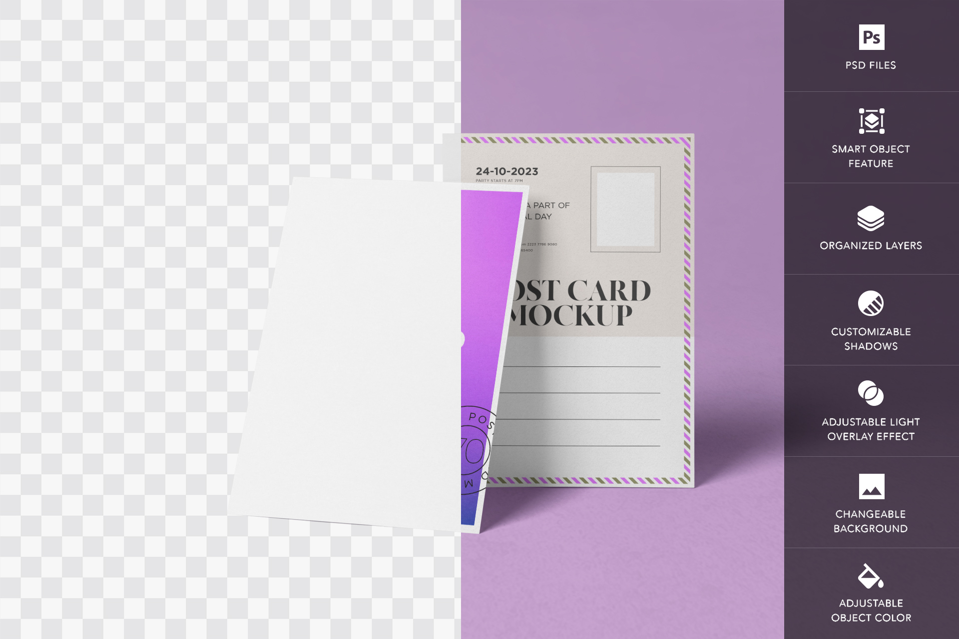 A6 postcard mockup