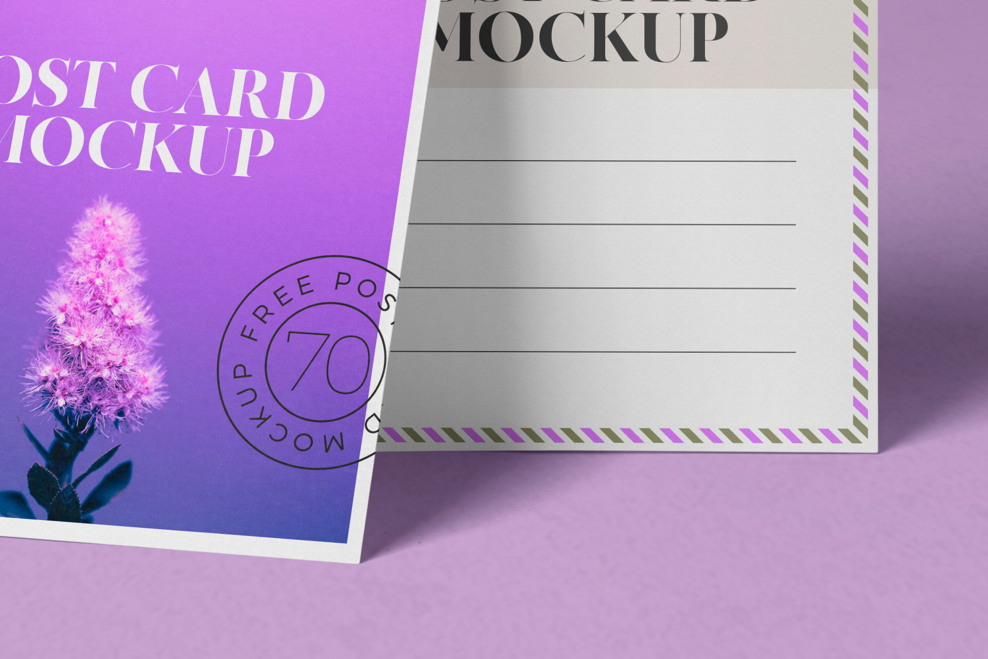 A6 postcard mockup
