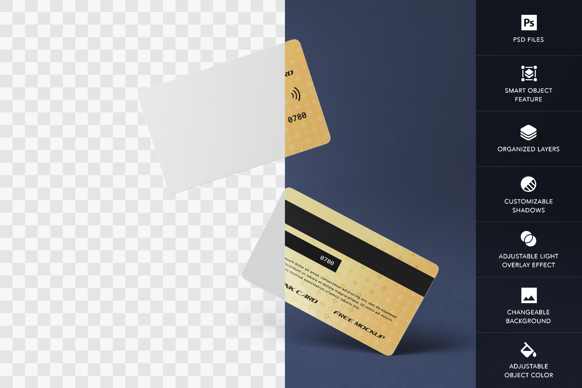 bank card mockup