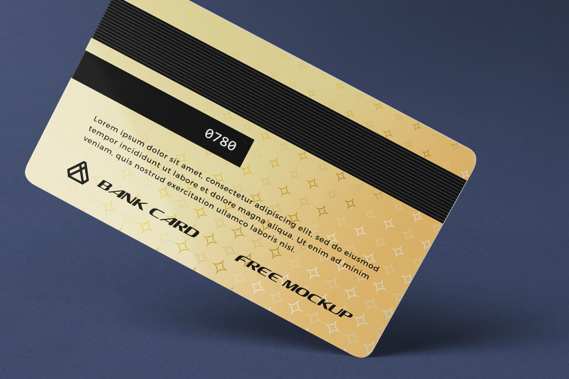 bank card mockup