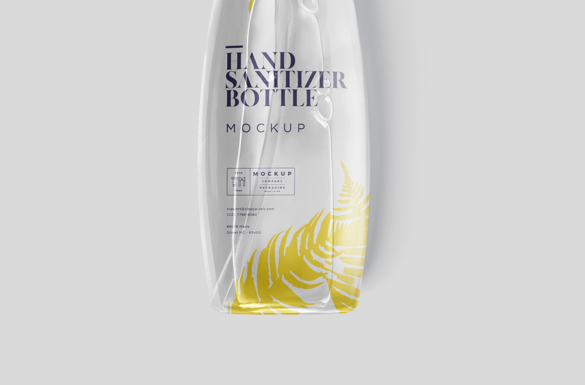 antibacterial bottle template
