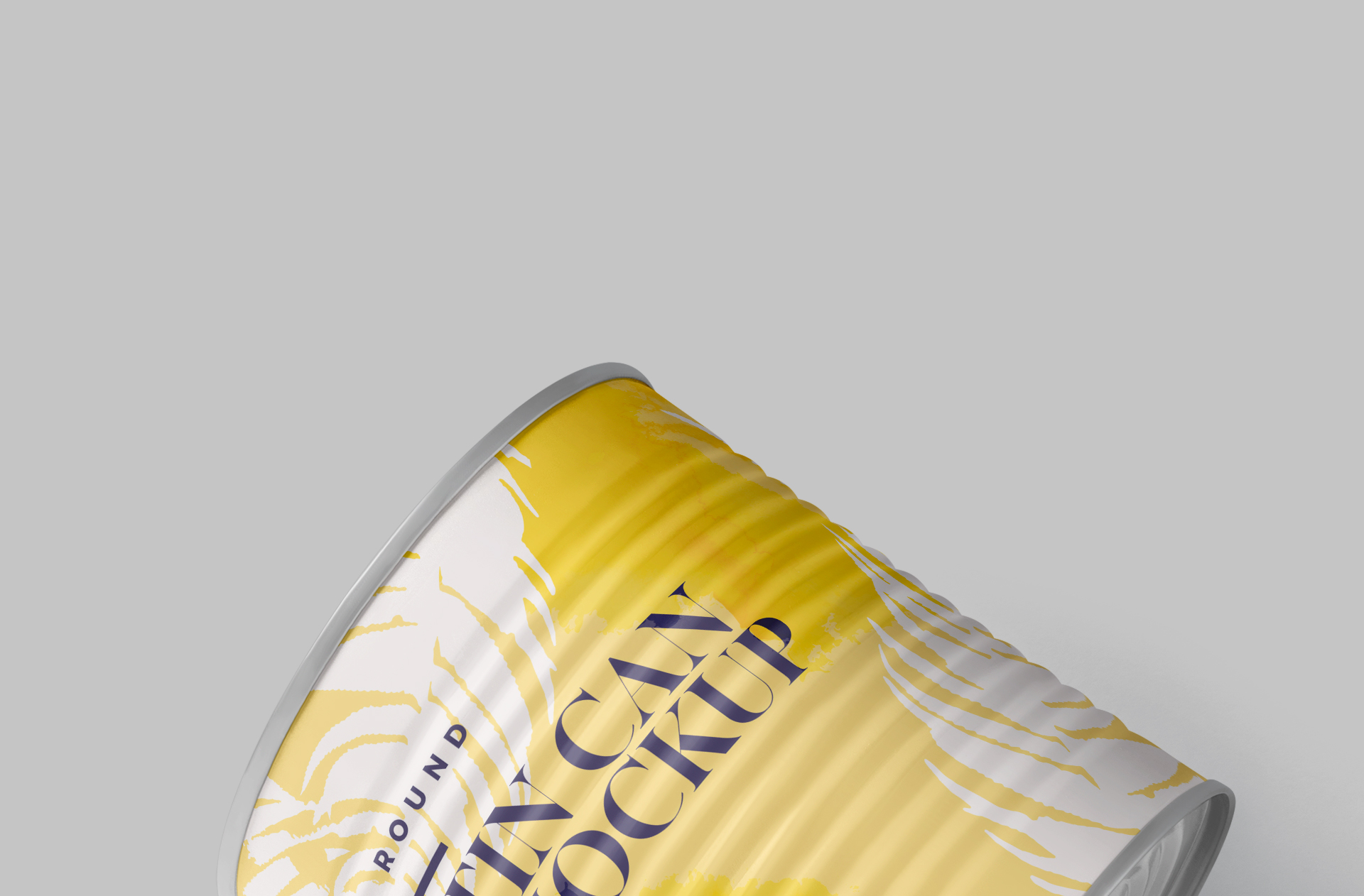 customizable canned food mockup