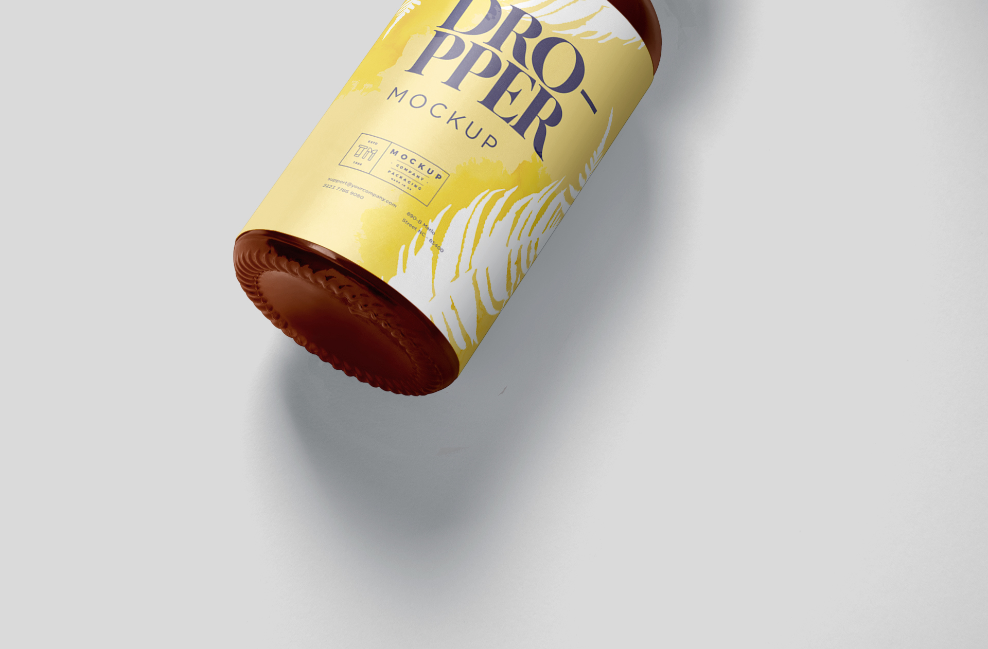 essential oil bottle mockup PSD