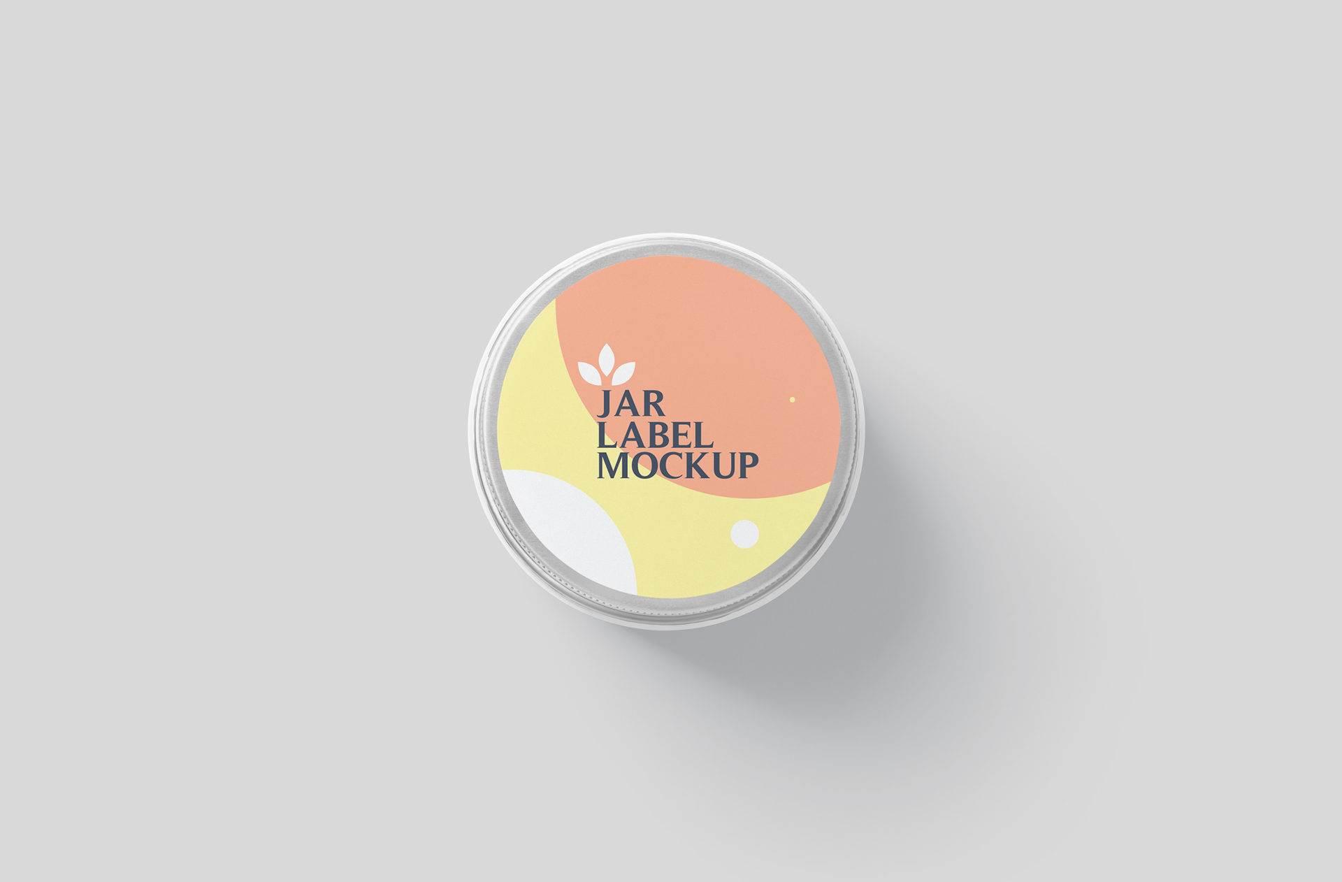 Customizable Beauty Product Jar Mockup Realistic PSD