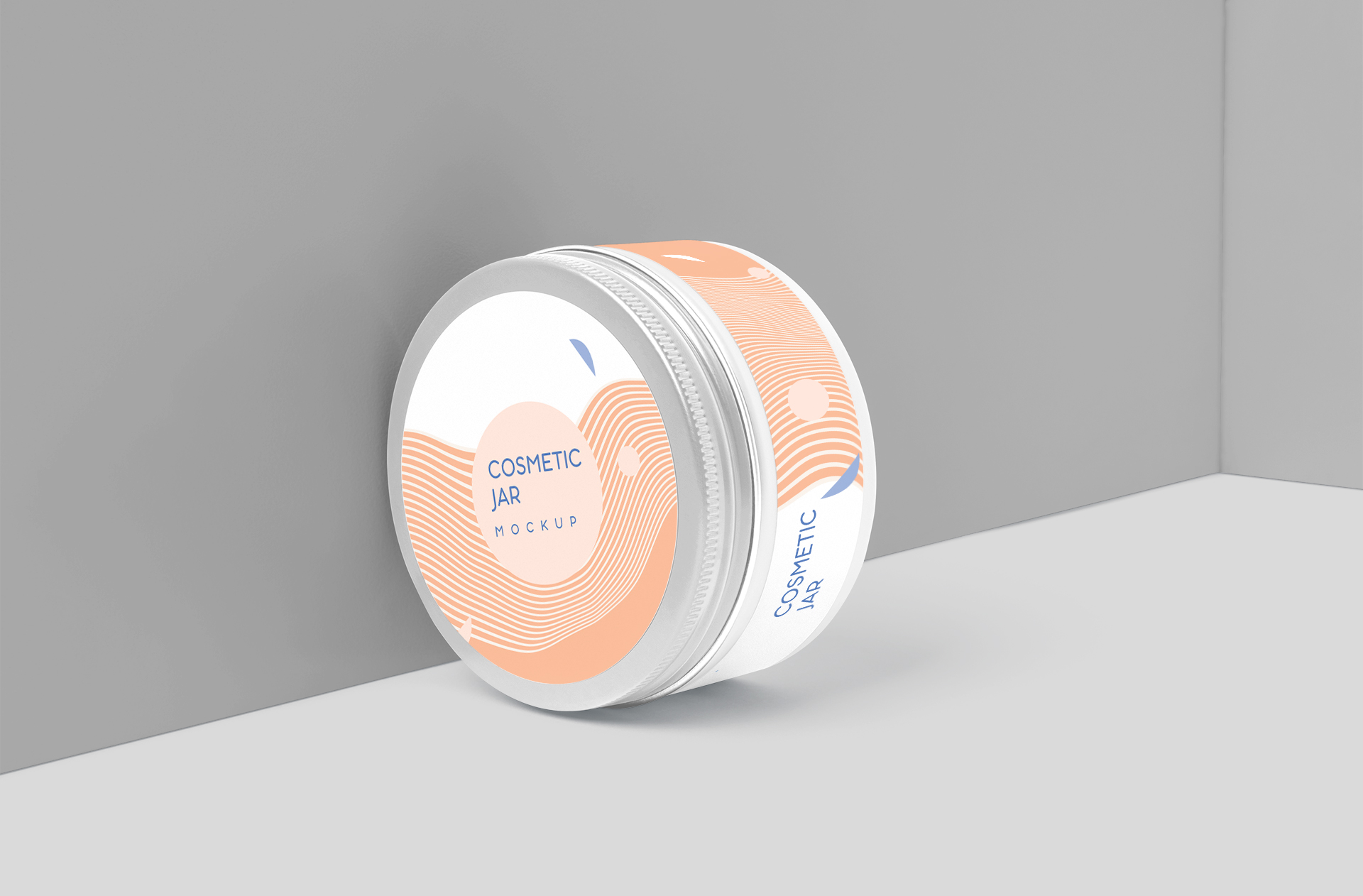 Realistic Cosmetic Jar Mockup Professional PSD