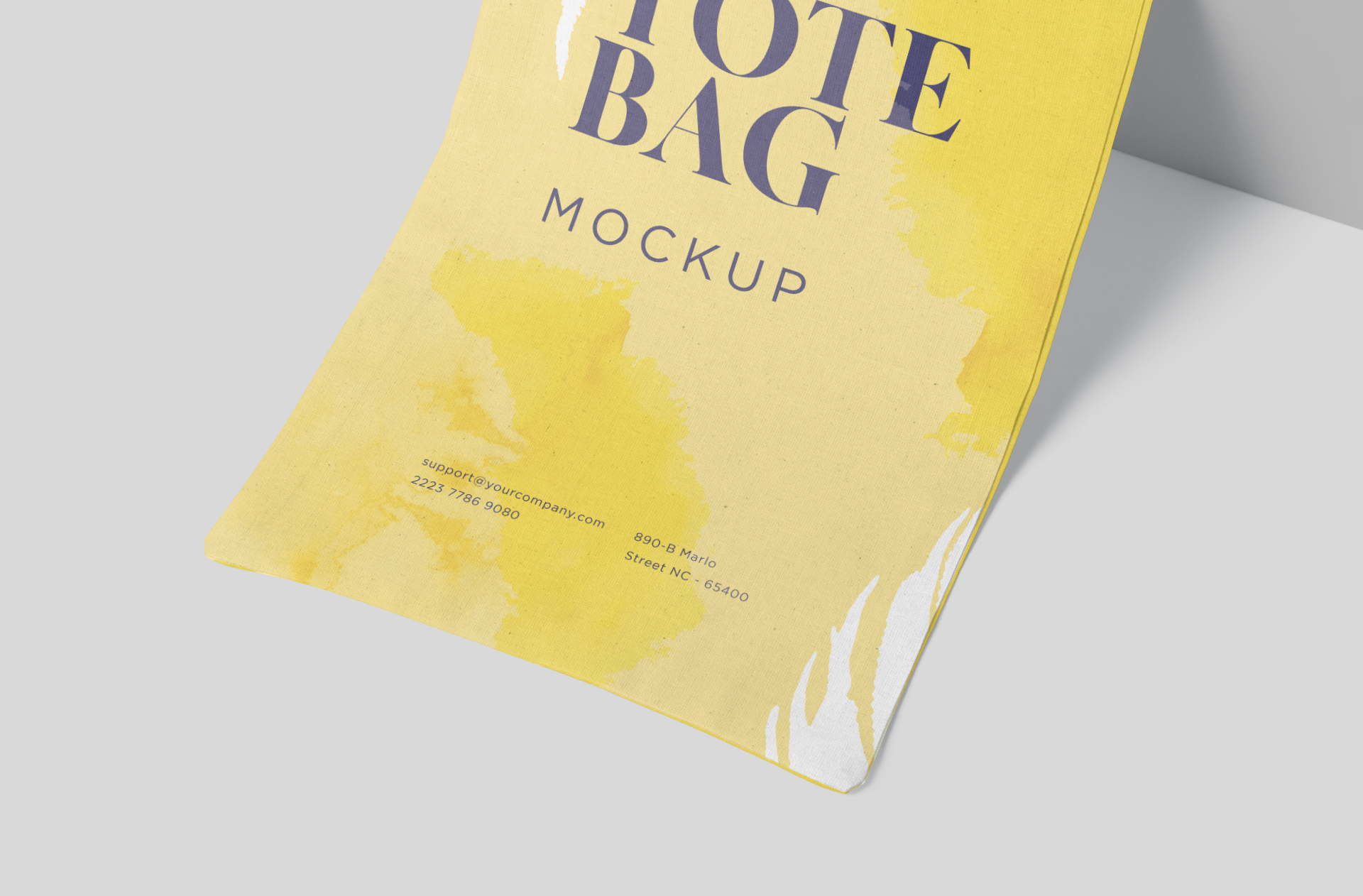 advertising tote bag mock-up