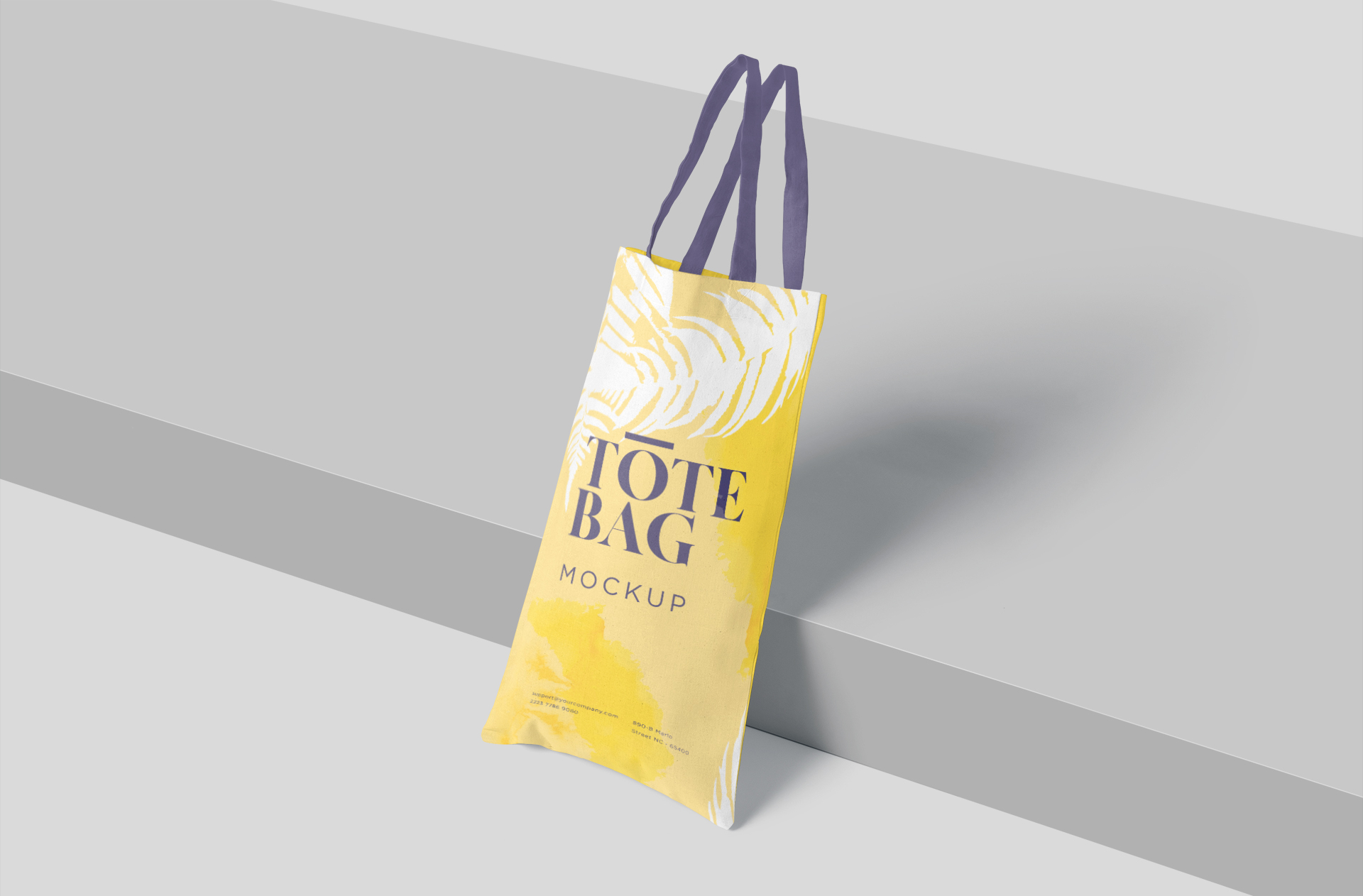 Minimalist Tote Bag Mock-up with High-Quality PSD