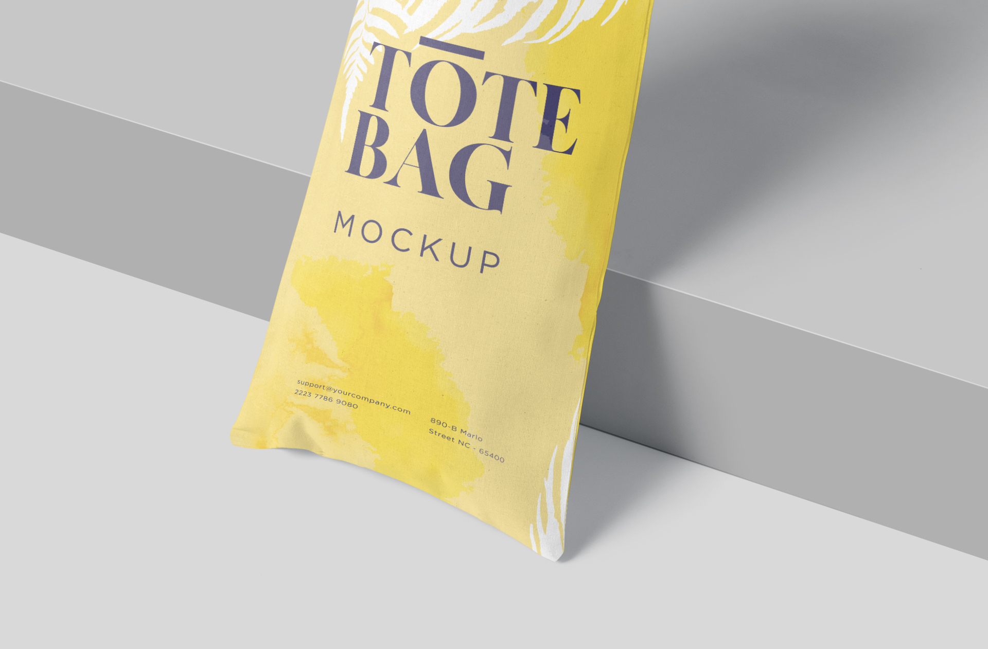 advertising tote bag mock-up
