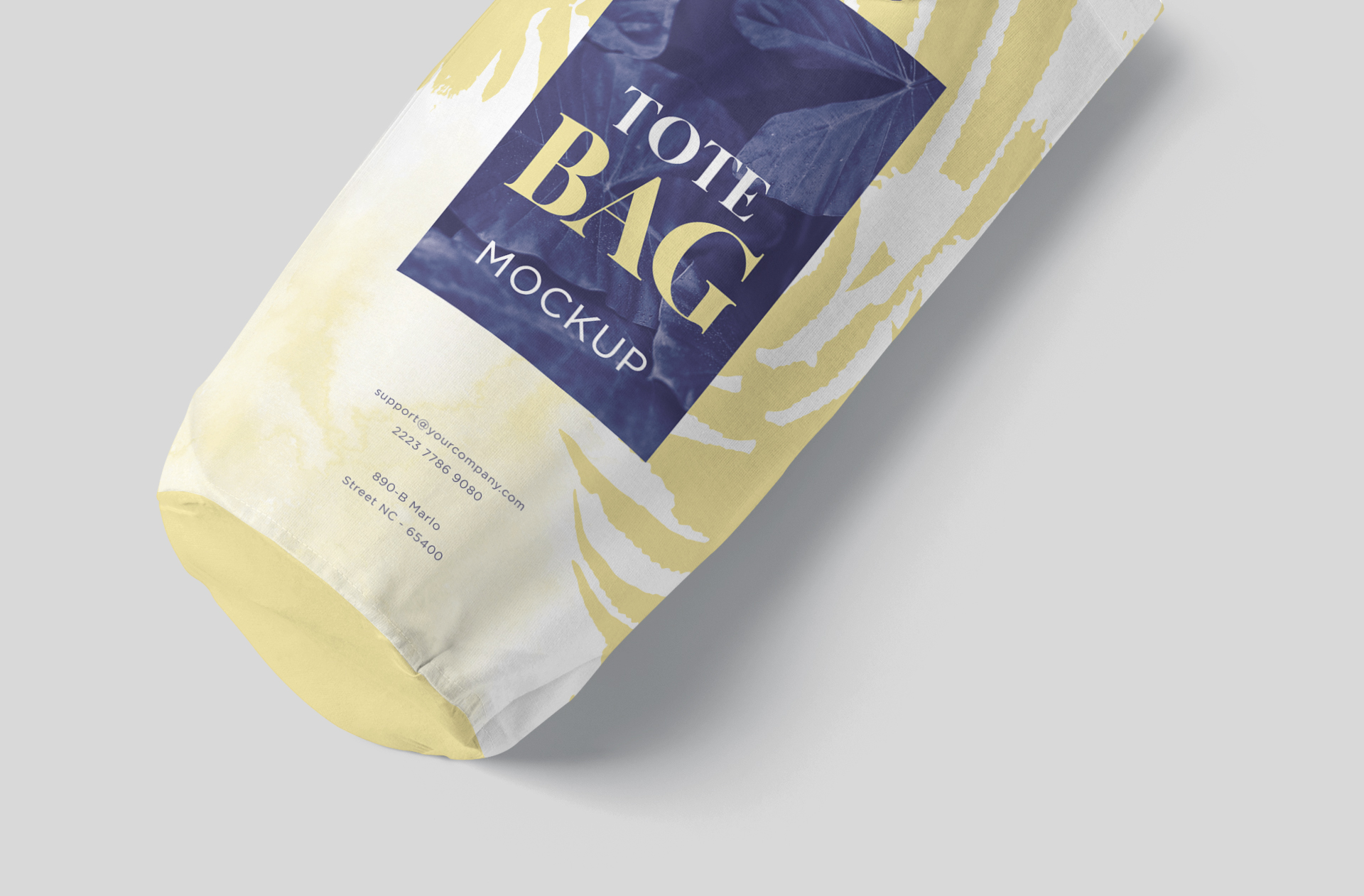 advertising tote bag mock-up