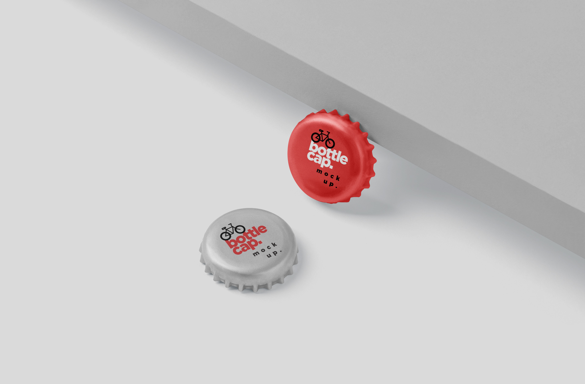 High-Resolution Bottle Cap Mockup with Dual Colors