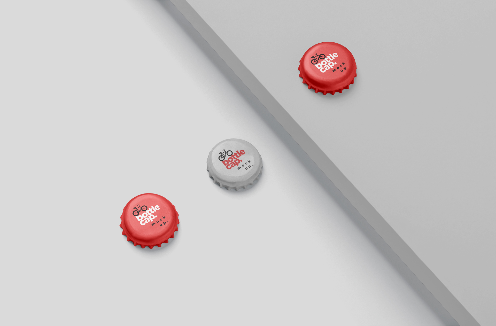 Premium Bottle Cap Mockup – Floating & Detailed View