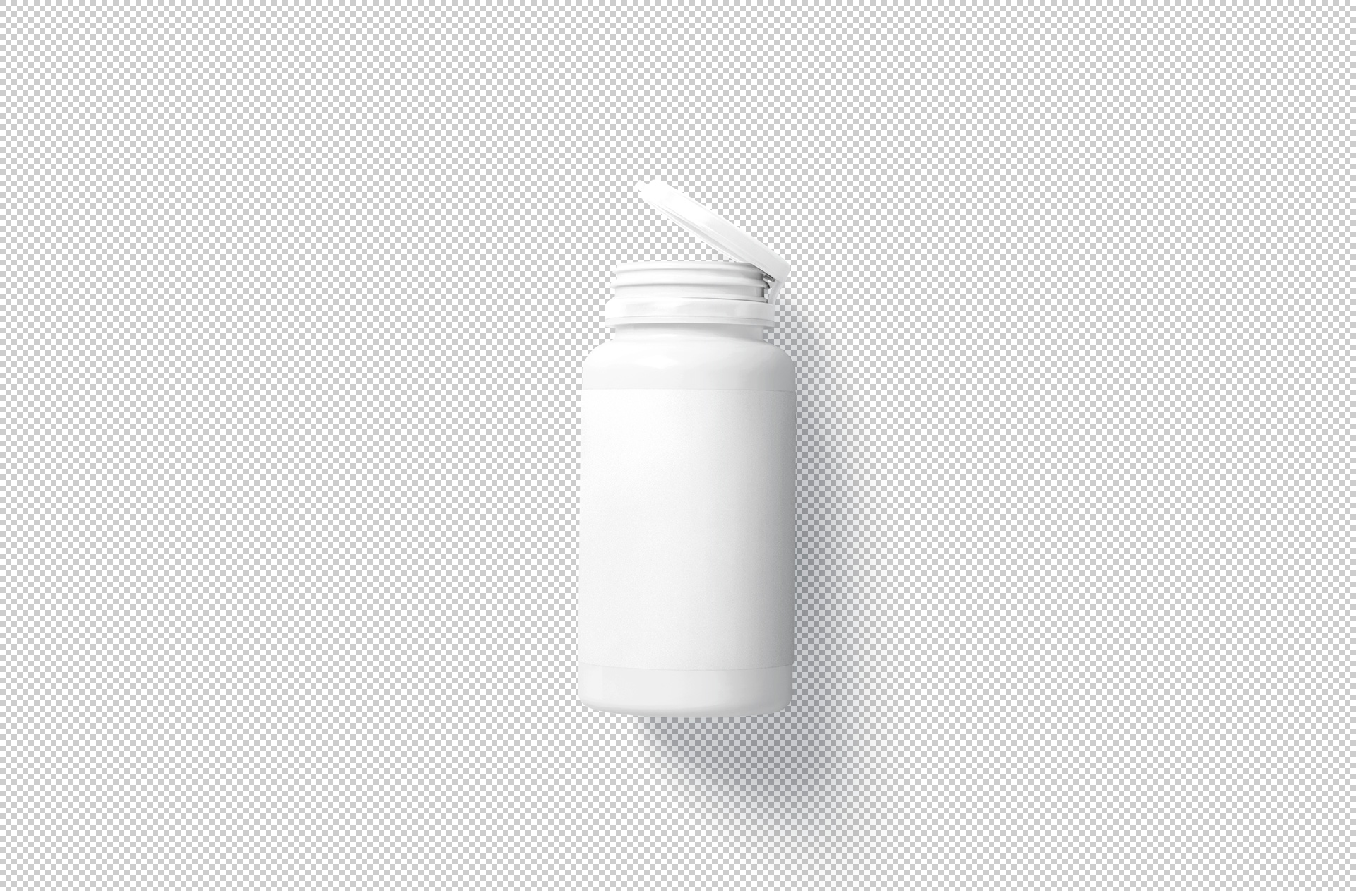 floating pill bottle mockup