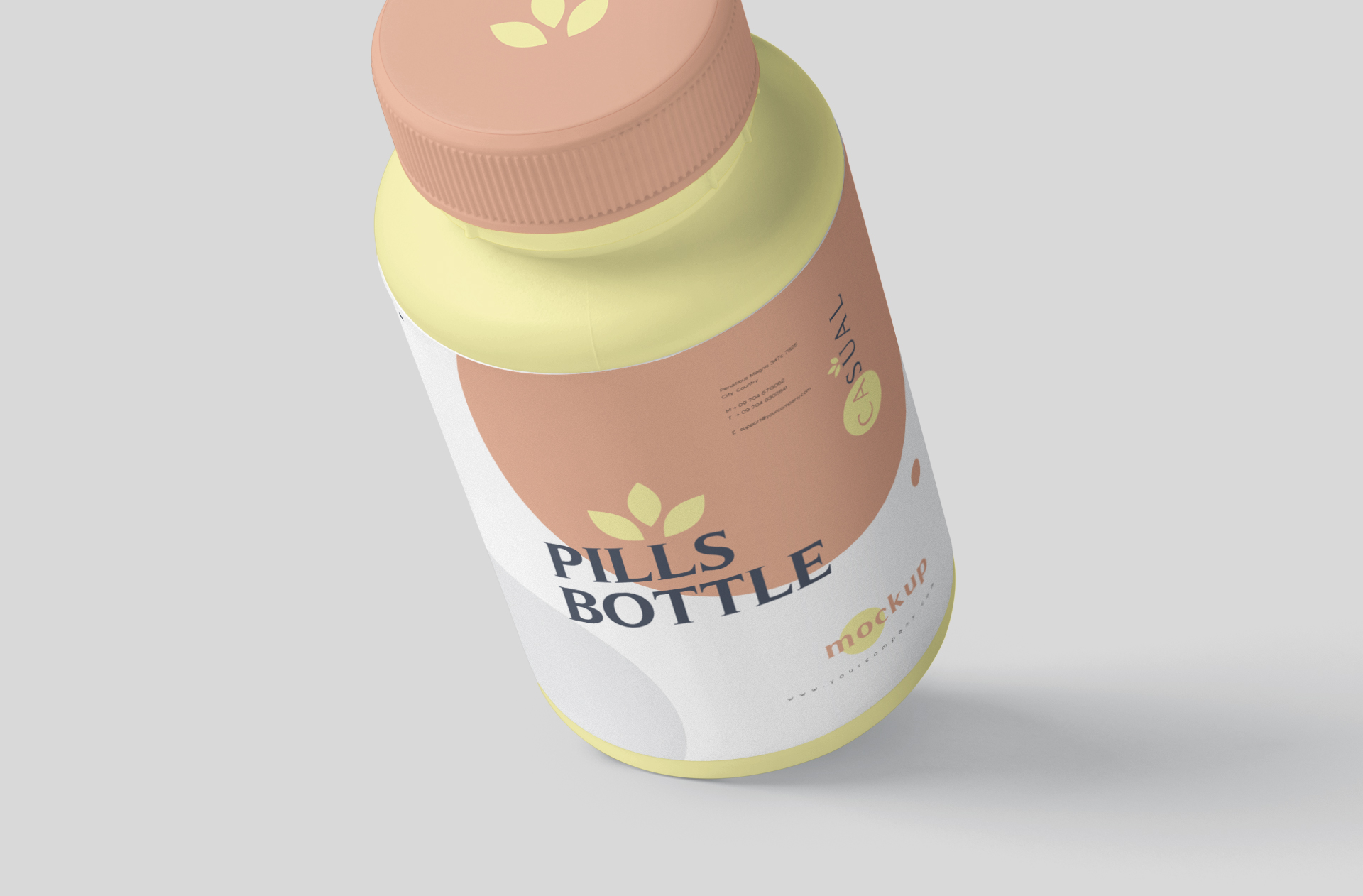 editable vitamin bottle label