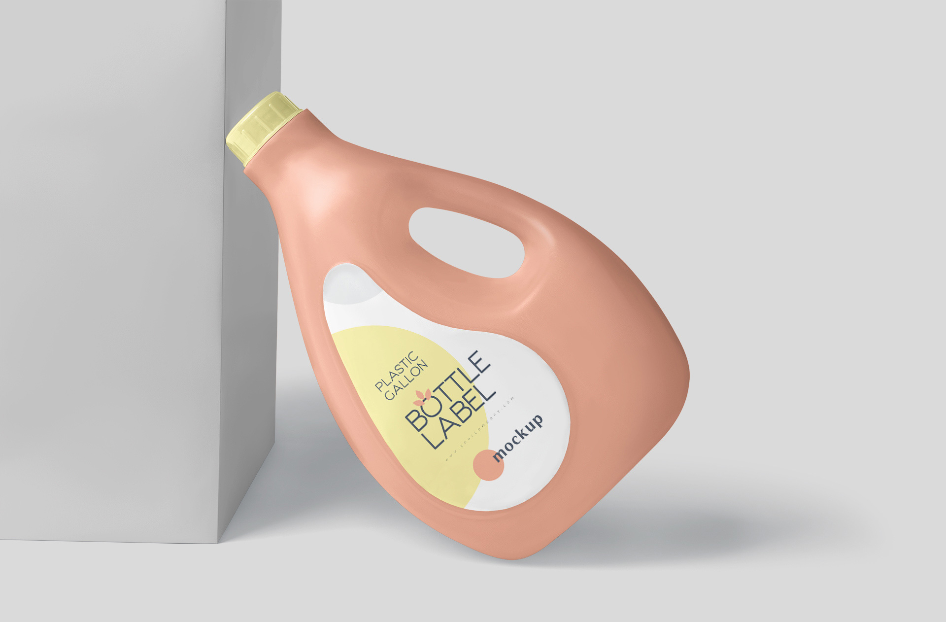 Realistic Plastic Gallon Bottle Mockup for Branding