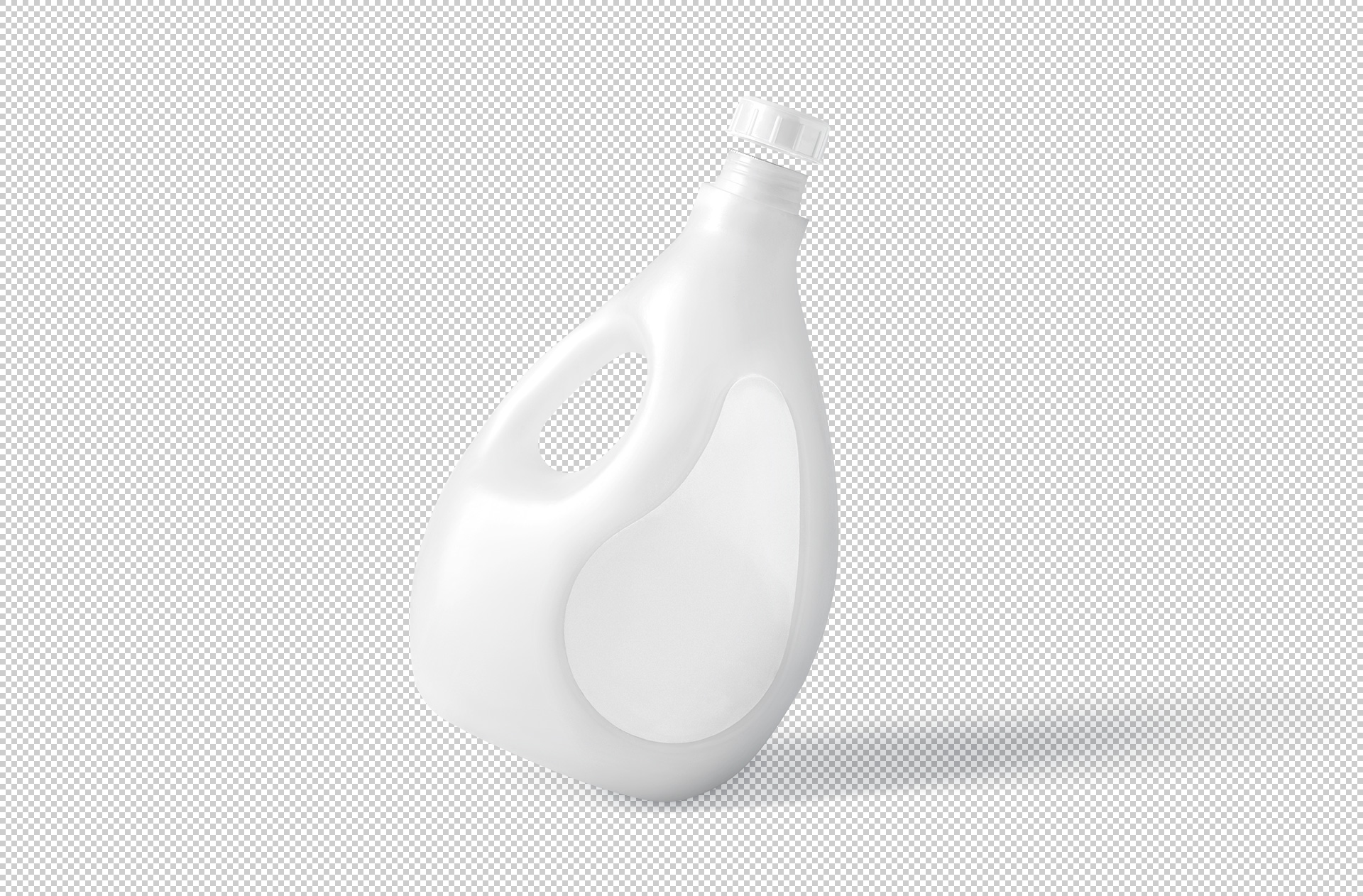3D plastic bottle mock-up