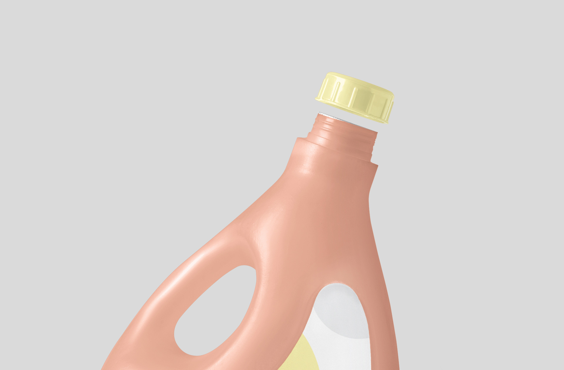 3D plastic bottle mock-up