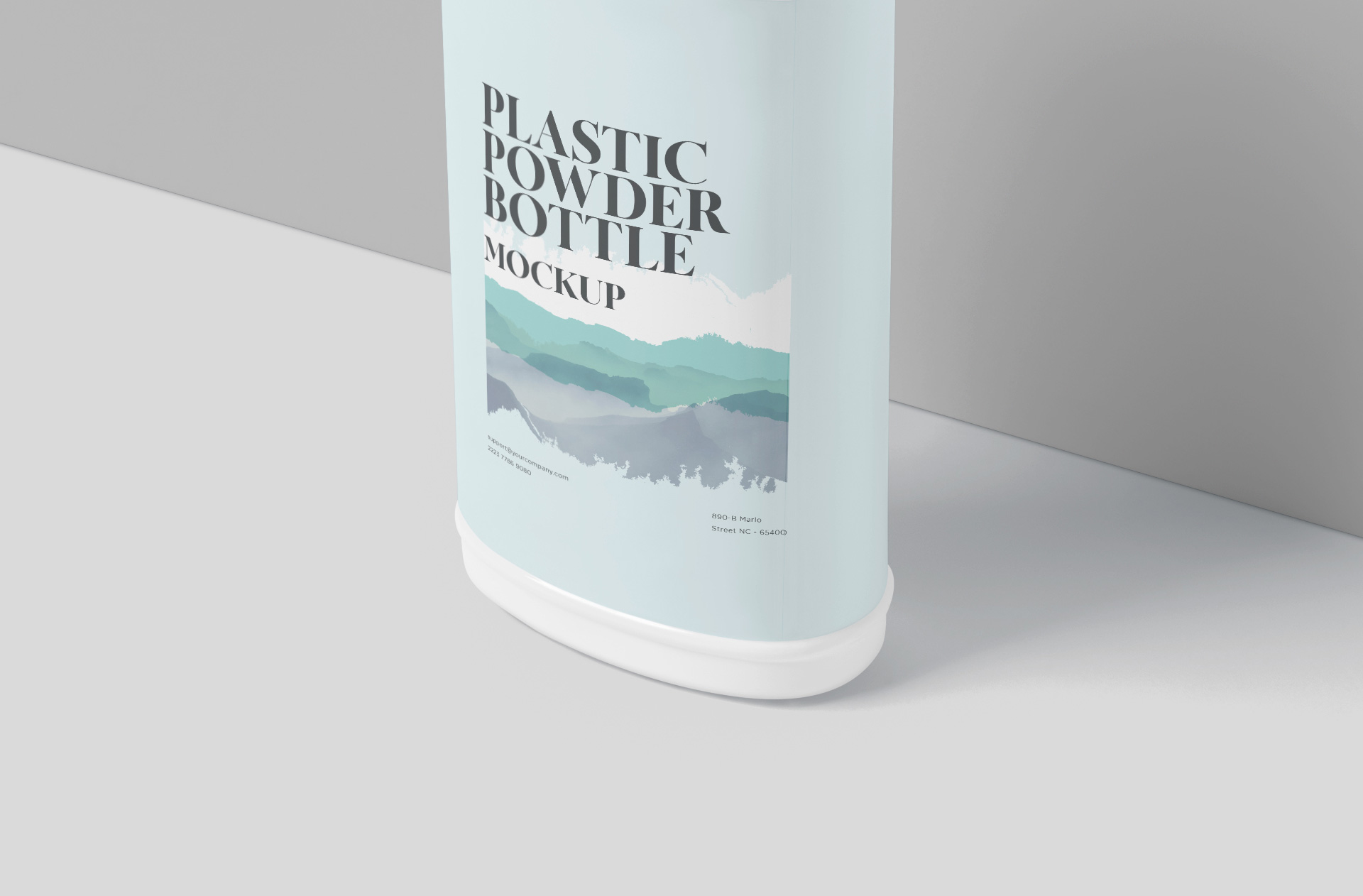 baby powder container mockup