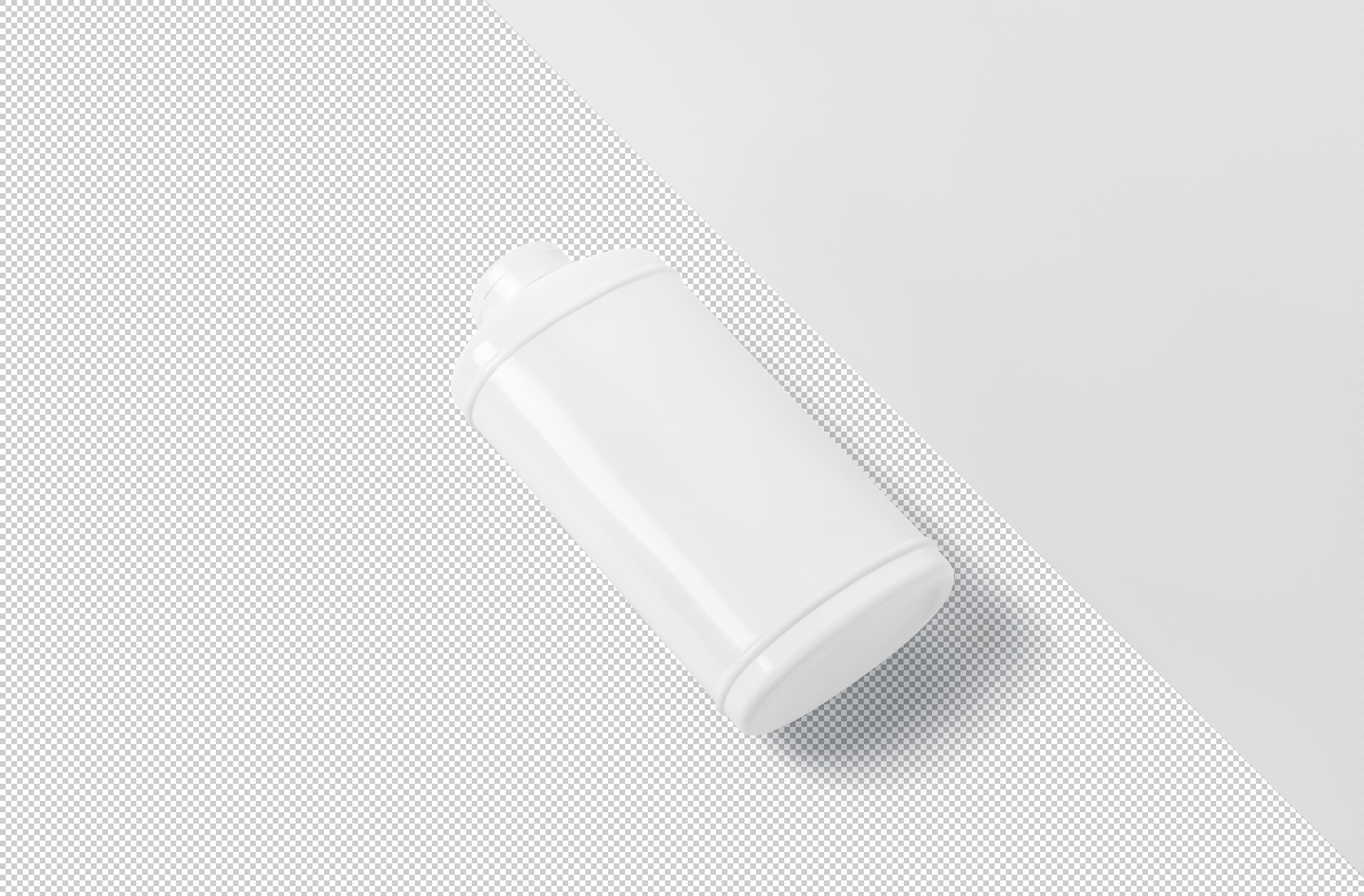 plastic powder bottle mockup