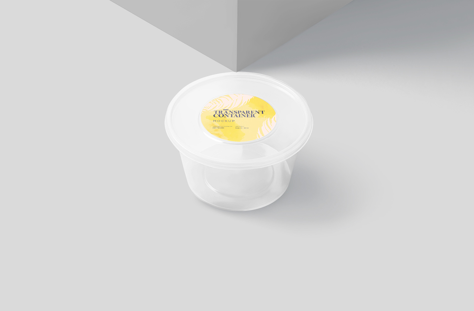 High-Resolution Food Storage Container Mockup