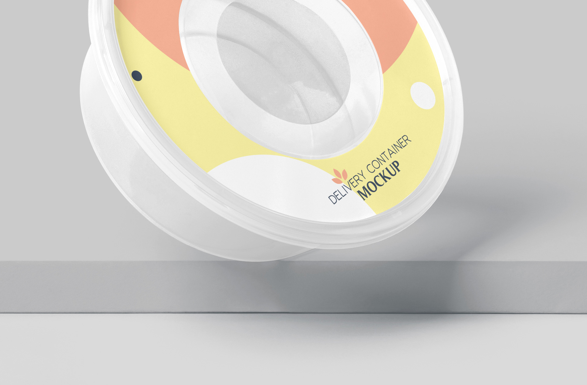 bakery product tub mockup