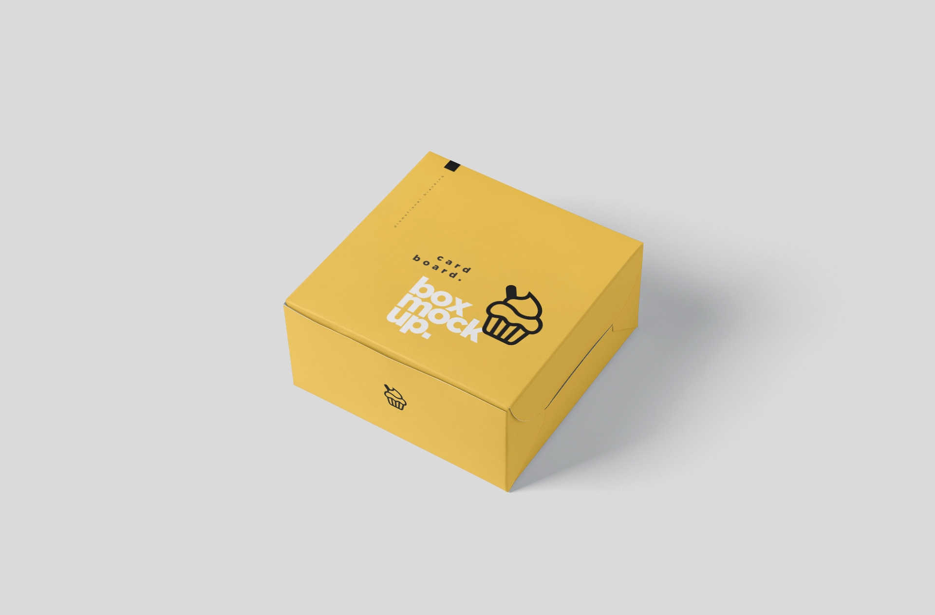 Fast Food Delivery Box Mockup with Realistic Design